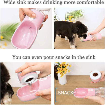 GoPets™ Ultimate 2-in-1 Dog & Cat Water and Food Travel Bottle